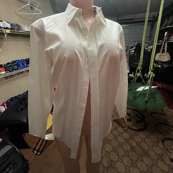 Burberry Tops - Burberry shirt worn twice no stains all white